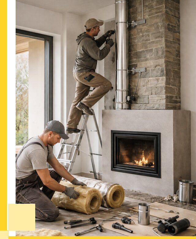 Монтаж дымоходов для каминов в Сызрани от 15195 р. ЭриданСзр