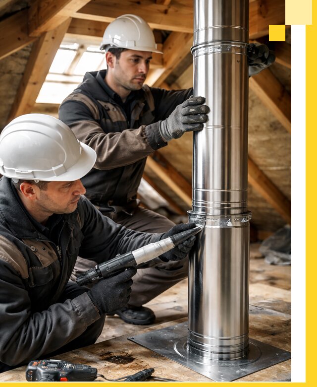 Монтаж дымоходов для каминов в Сызрани с гарантией качества