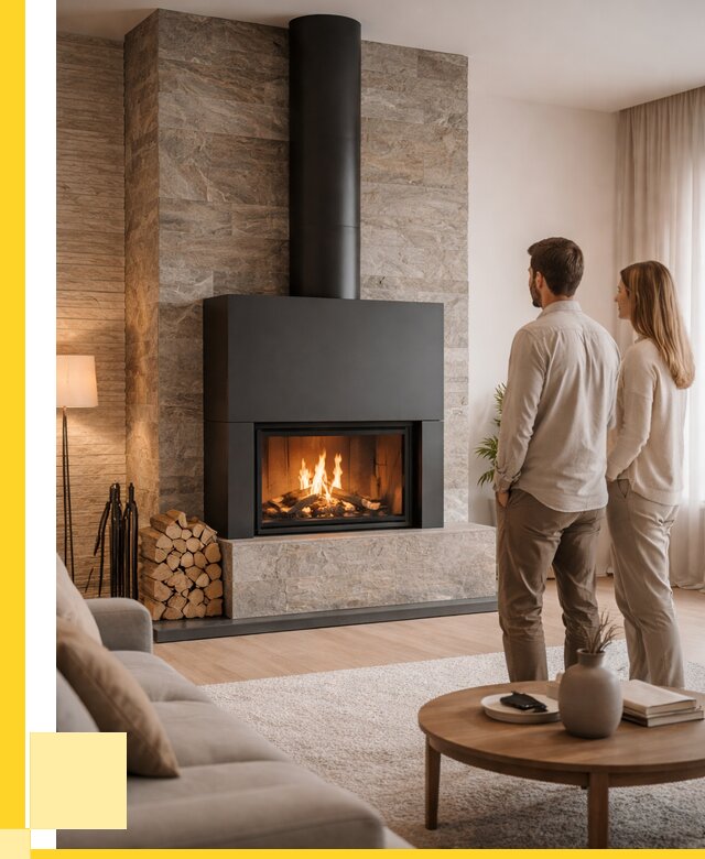 Закрытые камины под ключ в Сызрани от 121560 р., ЭриданСзр