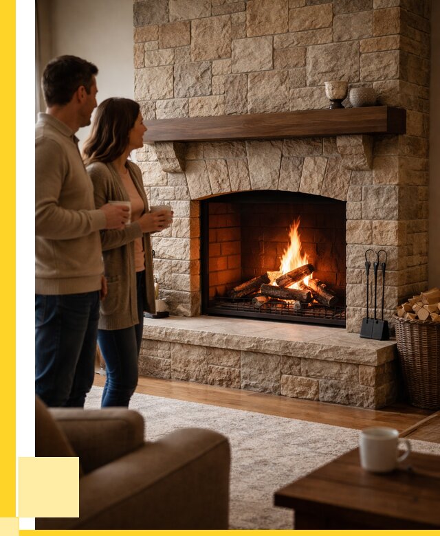 Каменные камины на заказ в Сызрани от 182340 р. | ЭриданСзр