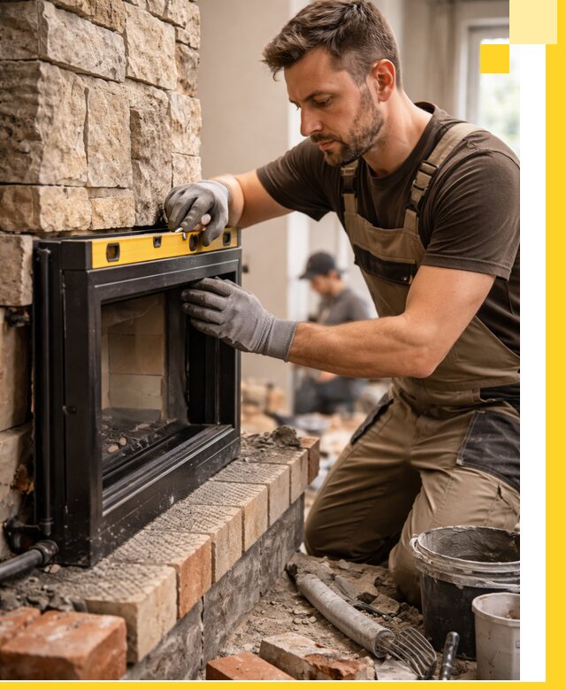 Дровяные камины под ключ в Сызрани: монтаж, обустройство