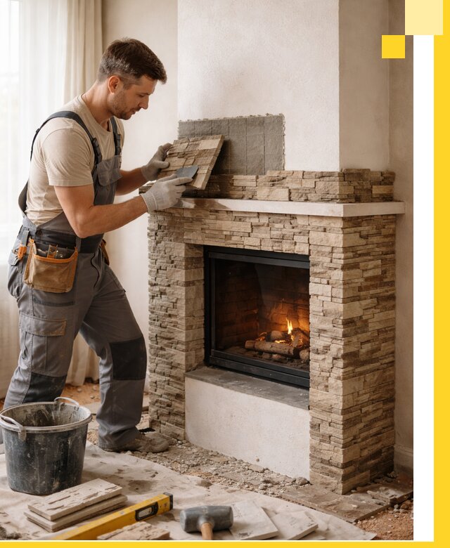 Изготовление и монтаж каминов для дома под ключ в Сызрани