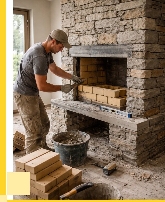 Кладка каминов и камина в Сызрани от 25325 р. ЭриданСзр