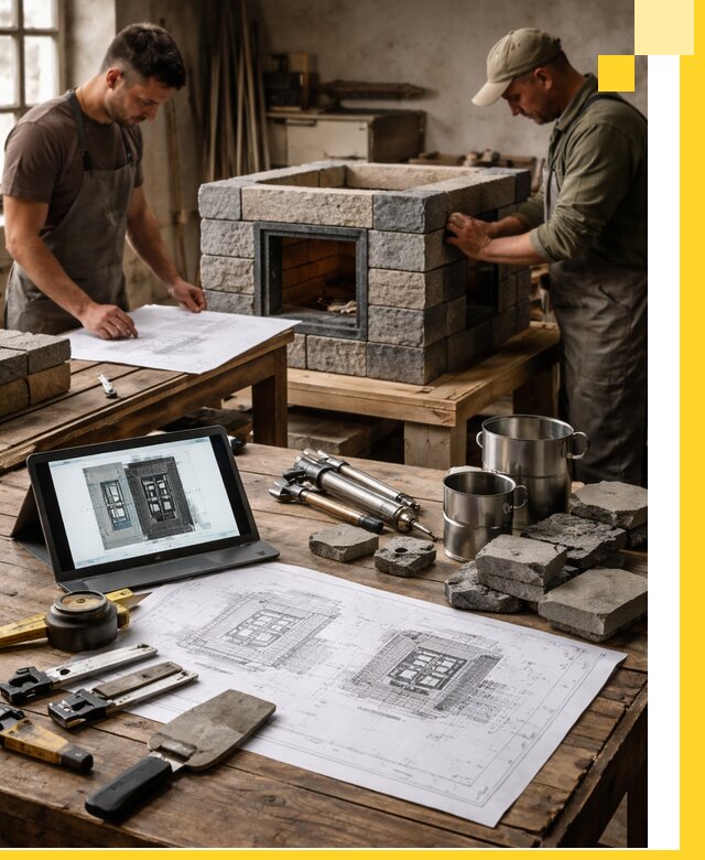 Разработка проектов печей с согласованием и монтажом в Сызрани