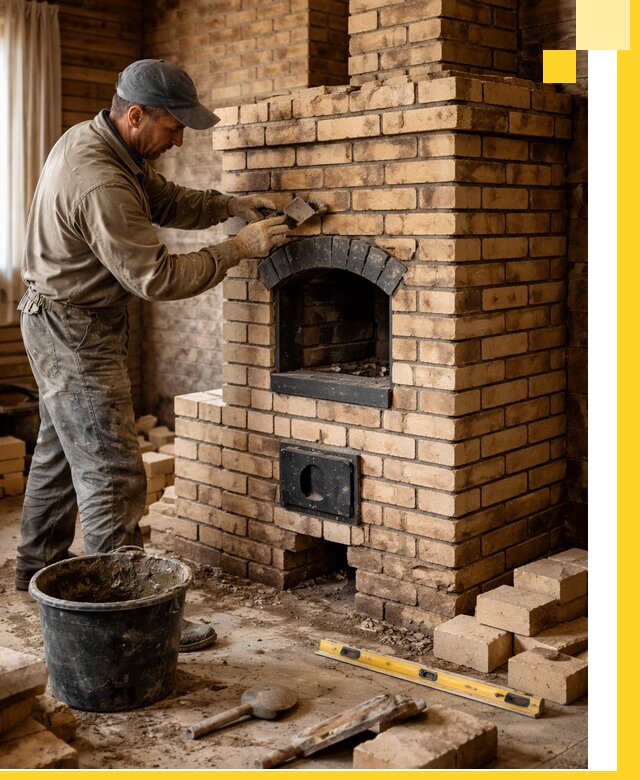 Кирпичные печи под ключ в Сызрани: проектирование и кладка