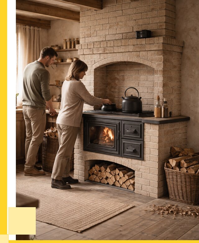 Печи с плитой в Сызрани от 45585 р. | ЭриданСзр — кирпичная печь