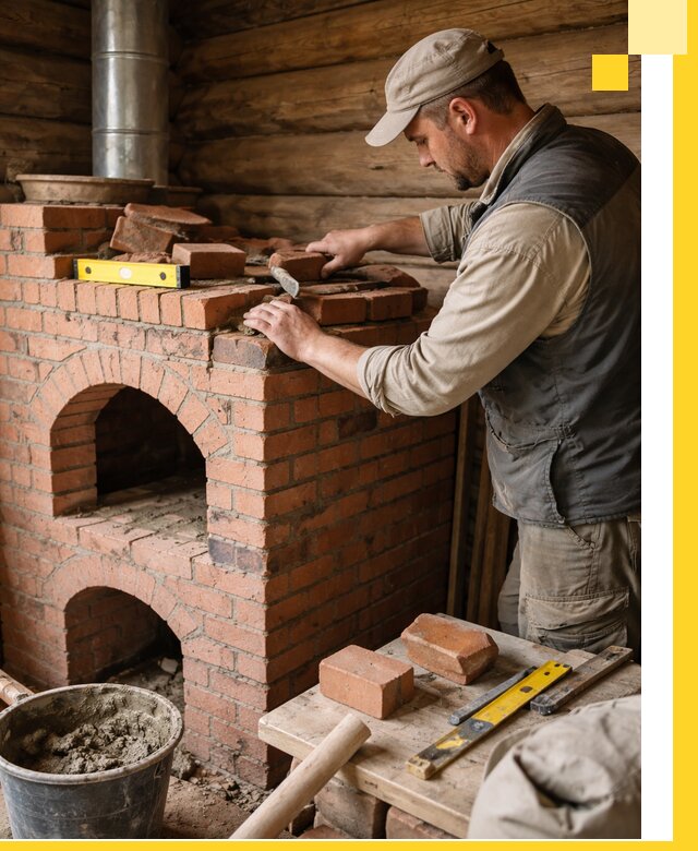 Изготовление и установка русских печей в Сызрани под ключ