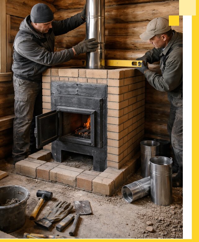 Проектирование, изготовление и установка банных печей в Сызрани