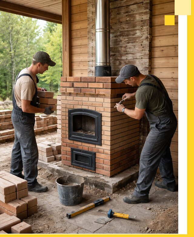 Производство и установка дачных печей под ключ в Сызрани
