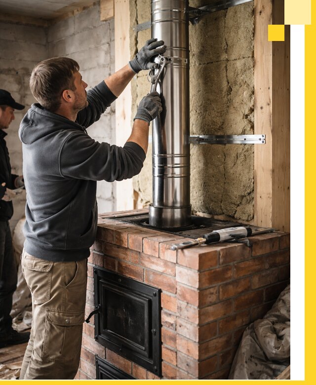 Изготовление и монтаж печей и дымоходов под ключ в Сызрани