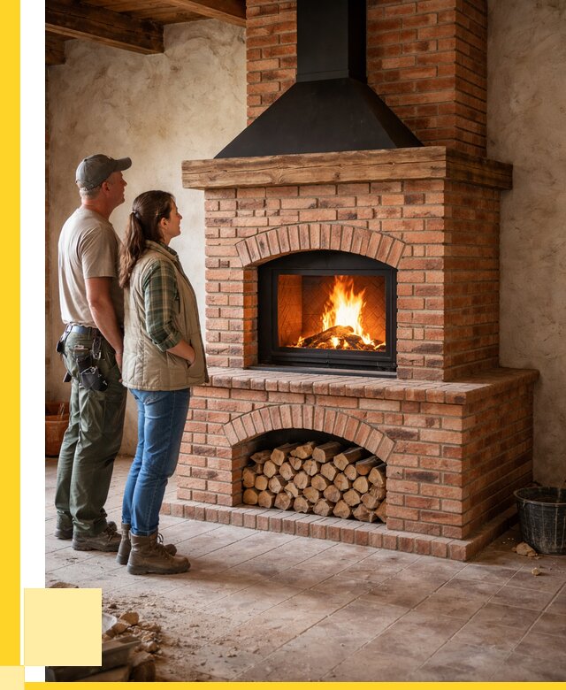 Печи камины из кирпича в Сызрани от 121560 р. | ЭриданСзр