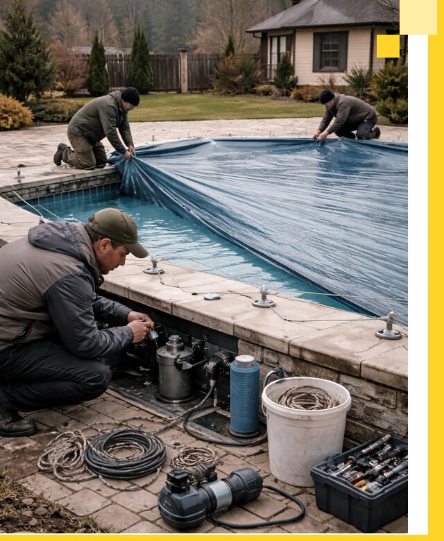 Консервация бассейнов в Сызрани: подготовка к длительному хранению