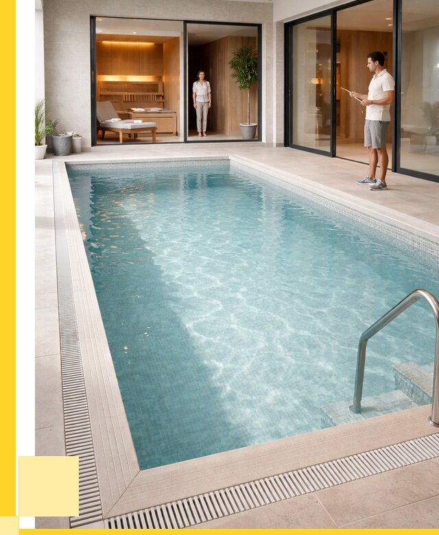 Отделка бассейна пленкой ПВХ в Сызрани от 3546 р. - ЭриданСзр