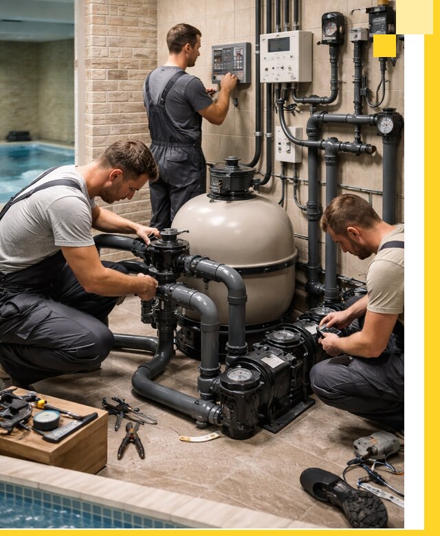 Комплексное оборудование для бассейнов под ключ в Сызрани