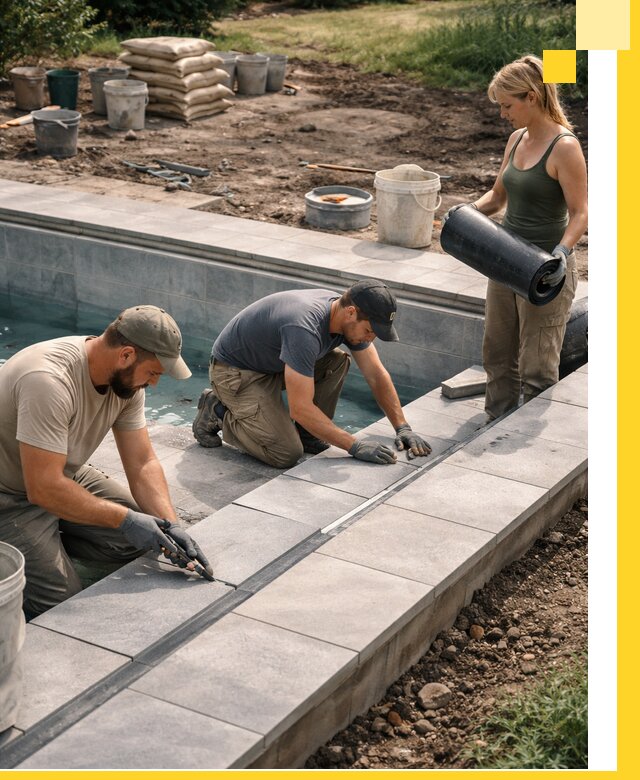 Строительство и монтаж уличных бассейнов под ключ в Сызрани