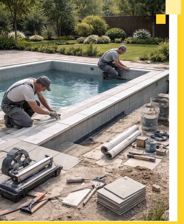 Строительство открытых бассейнов под ключ в Сызрани профессионально