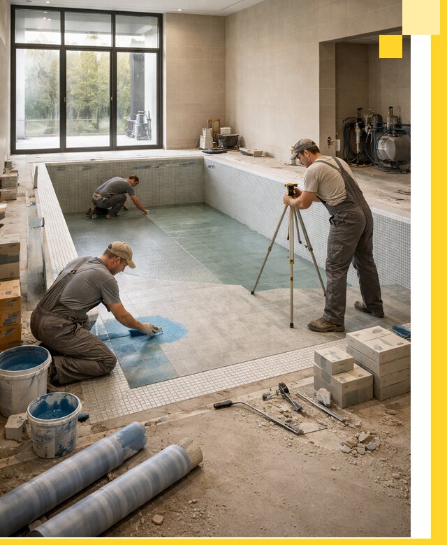 Проект и строительство закрытых бассейнов в Сызрани под ключ