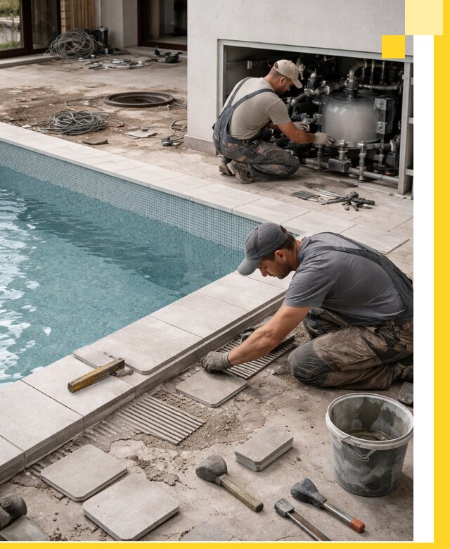 Строительство и монтаж бассейнов в коттедже в Сызрани