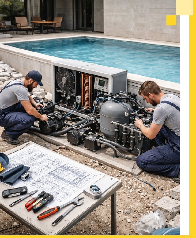 Проектирование и монтаж бассейнов с подогревом в Сызрани