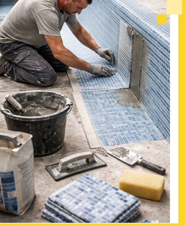 Укладка и ремонт мозаики для бассейнов под ключ в Сызрани