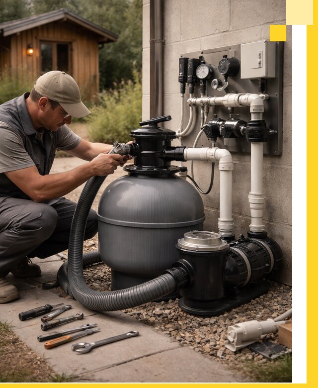 Продажа и монтаж фильтров и насосов для бассейнов в Сызрани