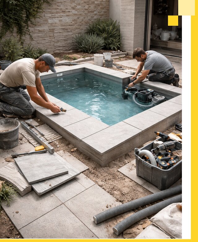 Мини бассейны под ключ в Сызрани, дизайн и установка