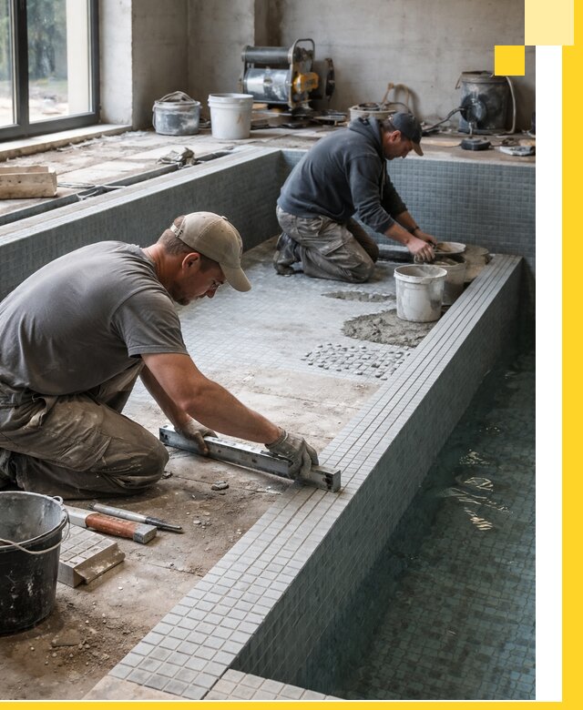 Строительство бассейна в частном доме в Сызрани под ключ