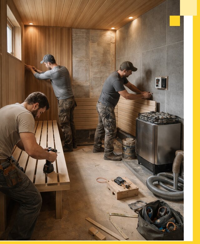 Сауны под ключ в Сызрани, проектирование, строительство, отделка