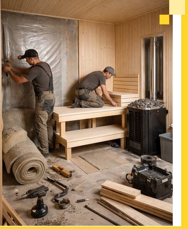 Проекты саун под ключ в Сызрани дизайн и строительство