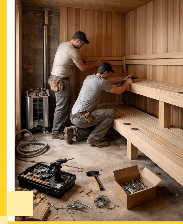 Монтаж саун под ключ в Сызрани от 121560 р. | ЭриданСзр