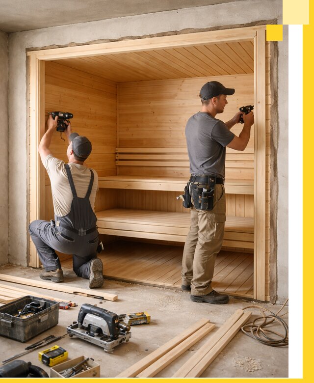 Монтаж саун под ключ в Сызрани — проектирование и установка