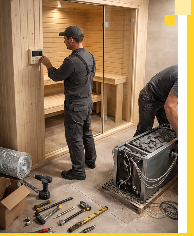 Поставка, установка и монтаж электрических саун в Сызрани