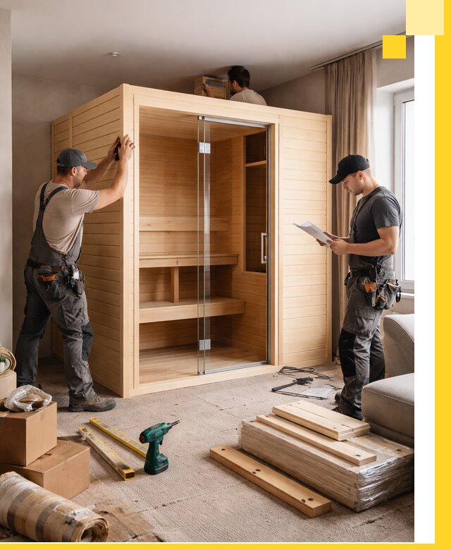 Установка и благоустройство саун в квартире в Сызрани