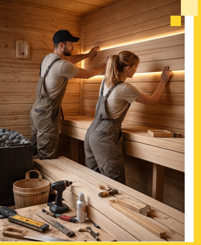 Дизайн саун и бань под ключ с индивидуальным проектом в Сызрани