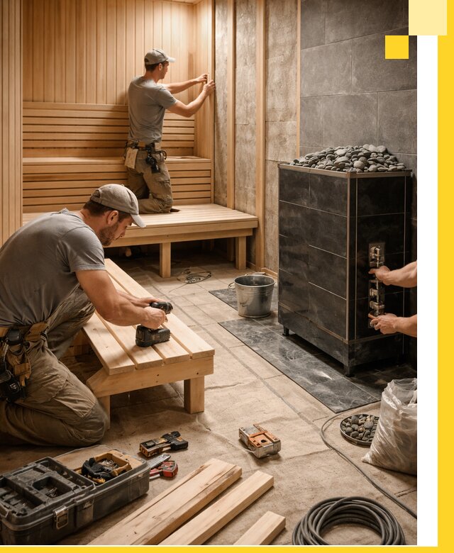Дизайн и строительство интерьерных саун под ключ в Сызрани