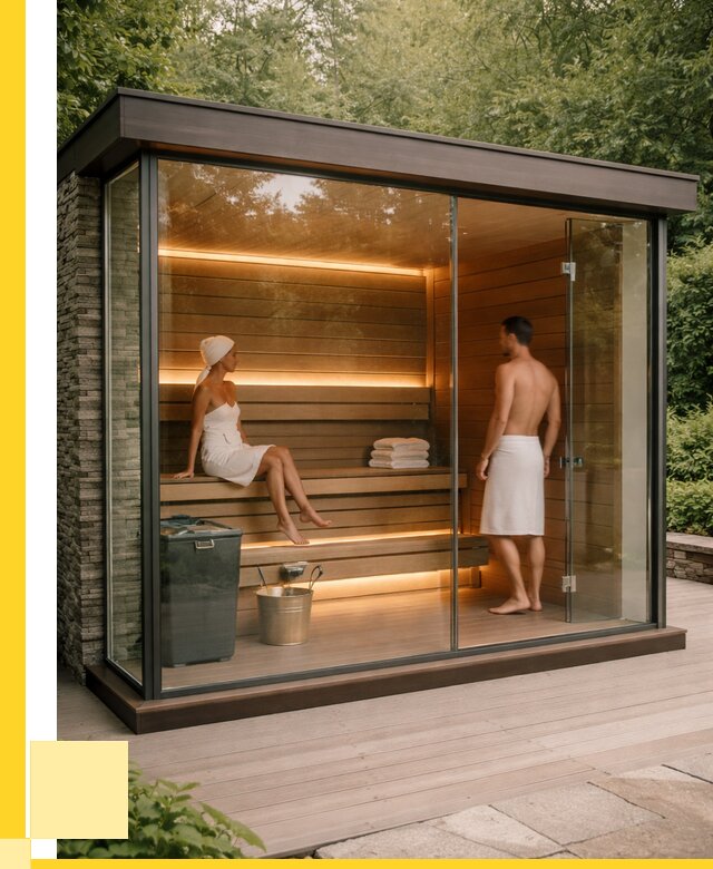 Сауна стеклянная и двери для сауны в Сызрани от 253250 р. | ЭриданСзр