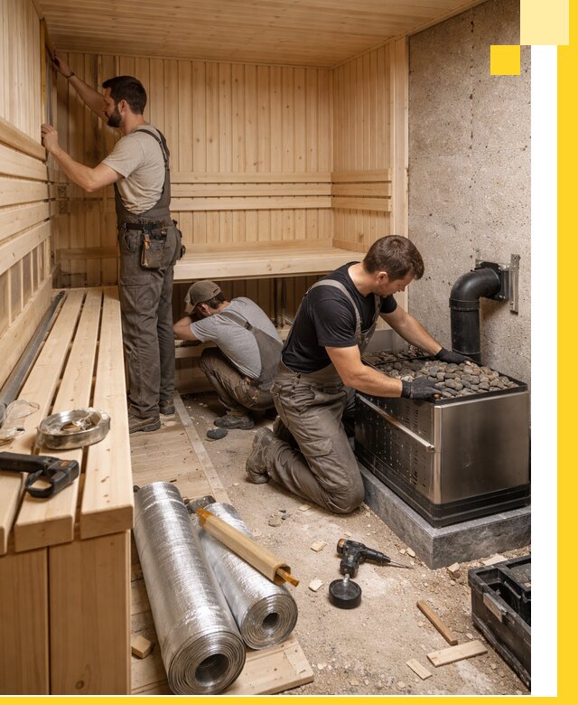 Индивидуальные сауны на заказ в Сызрани под ключ, проект и монтаж