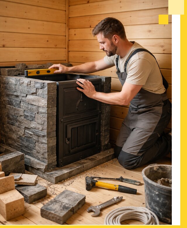 Производство и установка печей для саун под ключ в Сызрани