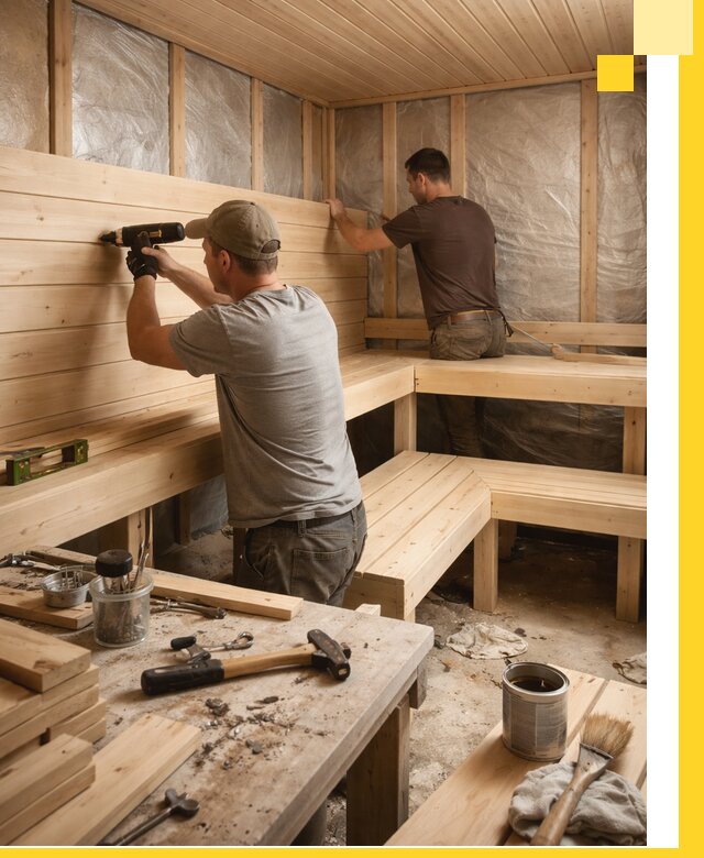 Профессиональная отделка бань и саун под ключ в Сызрани