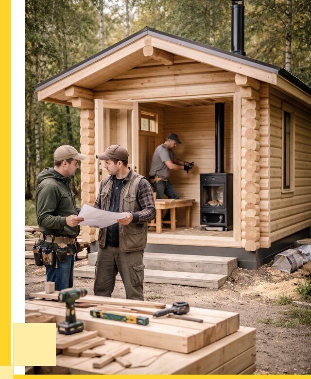 Монтаж бань под ключ в Сызрани — от 202600 р. | ЭриданСзр