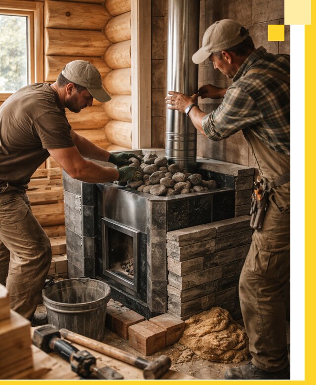 Строительство и отделка русских бань под ключ в Сызрани