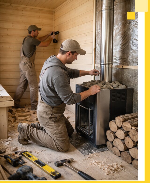 Строительство деревянных бань под ключ в Сызрани проекты и монтаж