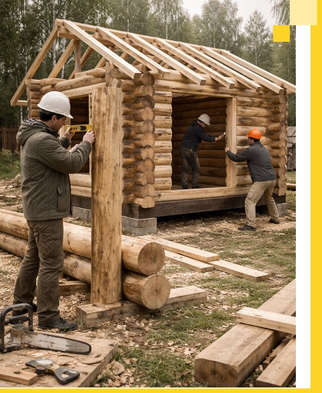 Строительство бань для дачи под ключ в Сызрани с доставкой и монтажом