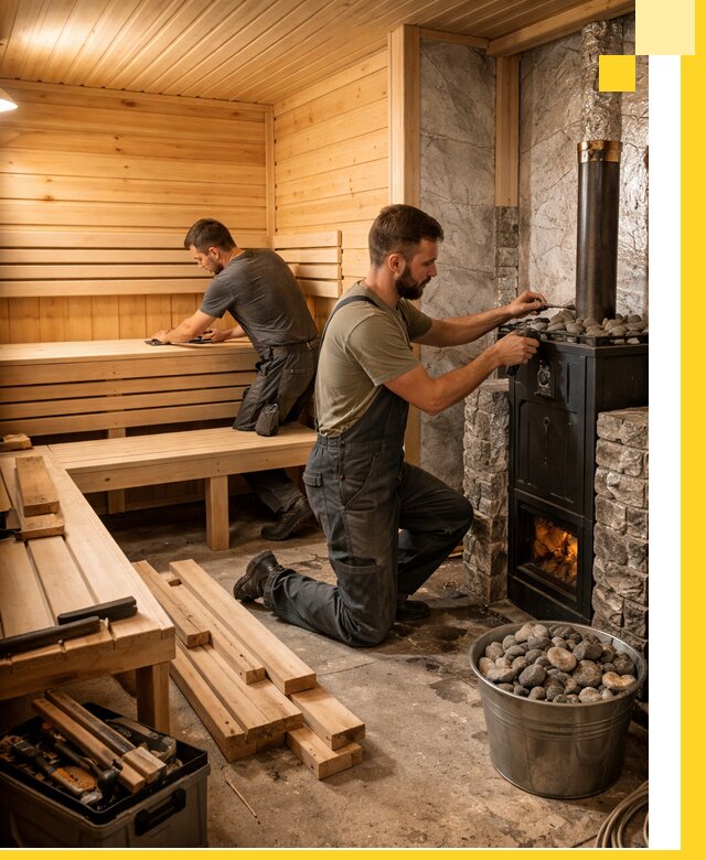 Дизайн и строительство интерьеров бань под ключ в Сызрани