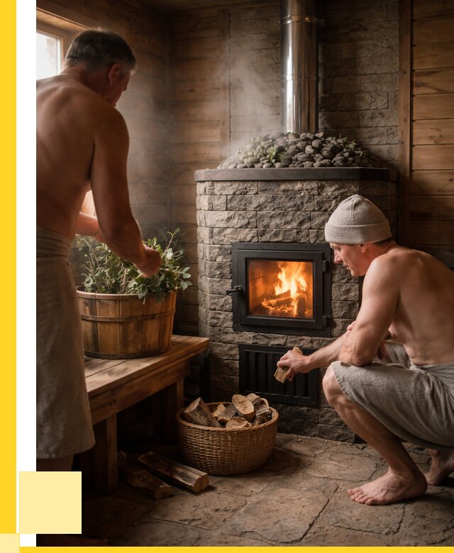 Банные печи под ключ в Сызрани от 45585 р. | ЭриданСзр кирпичная