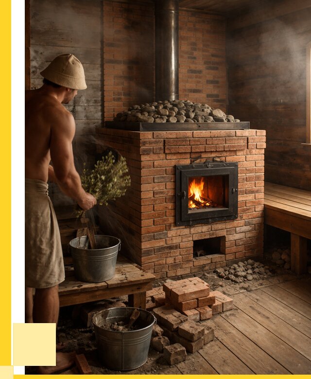 Кирпичные банные печи в Сызрани от 91170 р. | ЭриданСзр