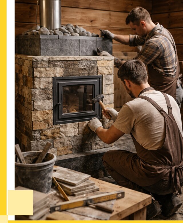 Облицовка банной печи в Сызрани от 15195 р. | ЭриданСзр