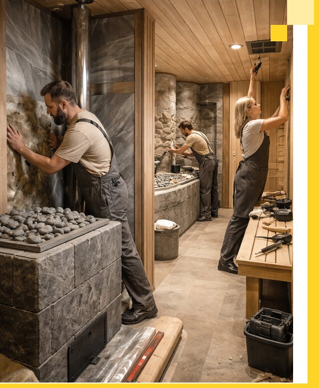 Строительство бань и SPA процедур в Сызрани под ключ и отделкой