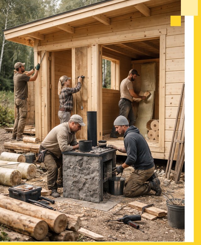 Купить баню под ключ в Сызрани строительство монтаж отделка