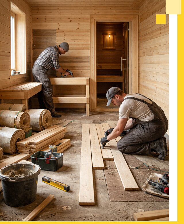 Индивидуальный проект бани с комнатой отдыха под ключ в Сызрани